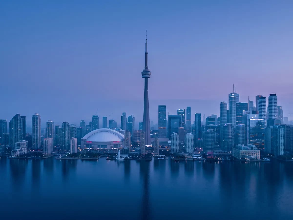 Toronto condo skyline with the CN Tower
